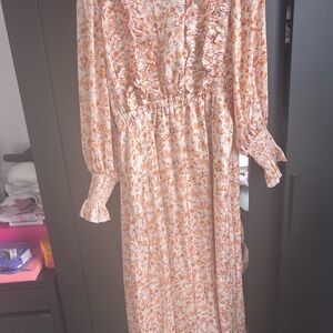 The Drop Satin Dress with love leena ella the lable